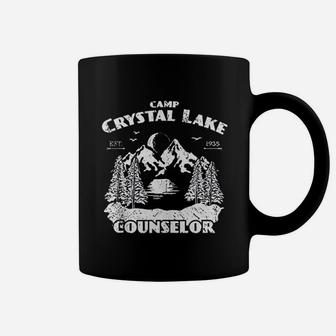 Camp Camping Crystal Lake Counselor Vintage Gift Coffee Mug - Seseable