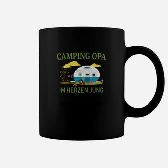 Camping Opa Im Herzen Jung Lustiges Tassen für Großväter - Seseable