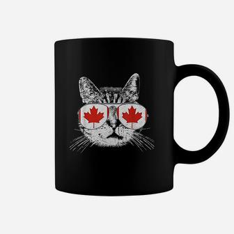 Canada Flag Cat Canadian Pride Men Women Kids Fur Mom Dad Coffee Mug - Seseable