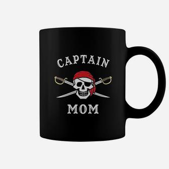 Captain Mom Funny Pirate Coffee Mug - Seseable