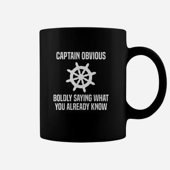 Captain Obvious Boldly Saying What You Already Know Coffee Mug - Seseable