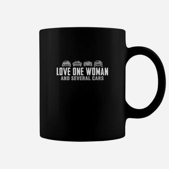 Car Lovers Love One Woman And Several Cars Coffee Mug - Seseable