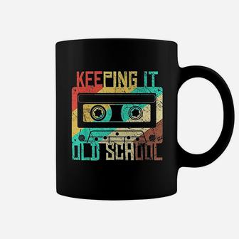 Cassette Tape Retro Music 80s Keeping It Old School Coffee Mug - Seseable