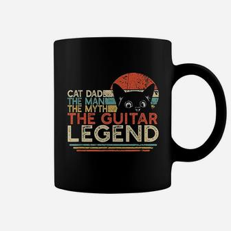 Cat Dad Man Myth Guitar Legend Guitar Player Coffee Mug | Seseable CA