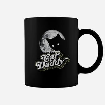 Cat Daddy Vintage Eighties Style Cat Retro Full Moon Coffee Mug - Seseable