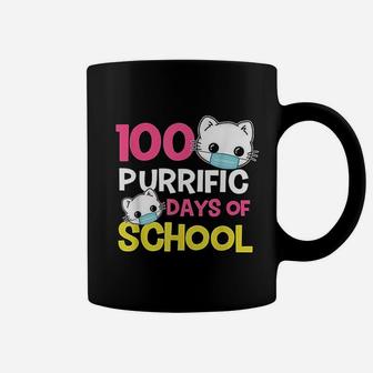 Cat Funny 100 Days Of School Teacher Boy Girl Gift Coffee Mug - Seseable