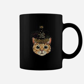 Cat Happy New Year 2022 New Years Eve Party Coffee Mug - Seseable