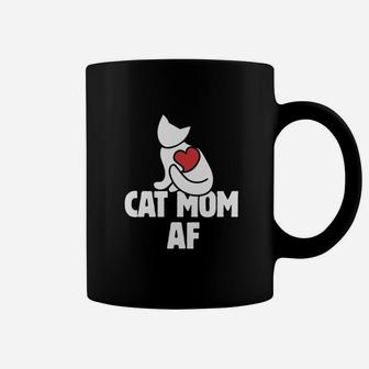 Cat Mom Af Funny Cat Coffee Mug - Seseable