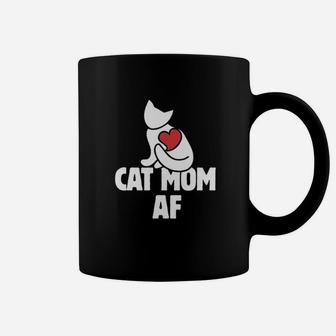 Cat Mom Af Funny Cat Persons Cat Mom Coffee Mug - Seseable