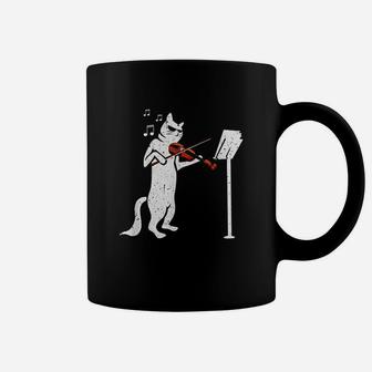 Cat Playing Violin Funny Musical Instrument Violin Pets Gift Coffee Mug - Seseable