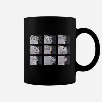 Cat Vibing Meme Catjam Funny Cat Vibing To Music Coffee Mug - Seseable
