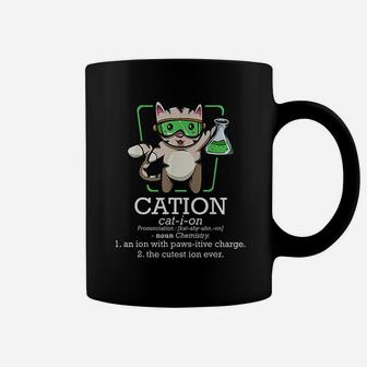 Cation Cute Science Cat Pawsitive Element Chemistry Teacher Coffee Mug - Seseable