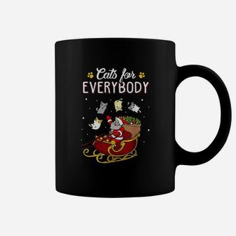 Cats For Everybody Christmas Cute Cat Lover Coffee Mug - Seseable
