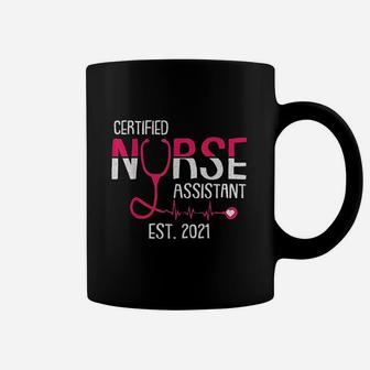 Certified Nurse Assistant Est 2021 Cna Nursing Aide Gift Coffee Mug - Seseable