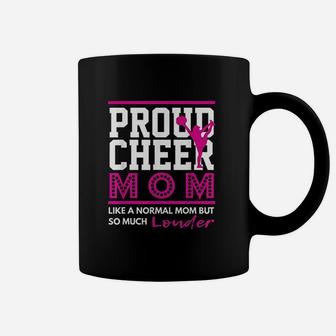 Cheerleading Proud Cheer Mom Gift Coffee Mug - Seseable