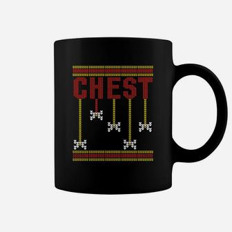 Chestnuts Couples Christmas Ugly Sweater T-shirt - Chest Coffee Mug - Seseable