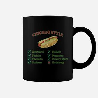 Chicago Style Image Of A Hot Dog Funny Humor Coffee Mug - Seseable