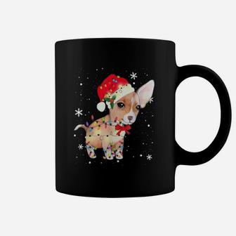 Chihuahua Dog Christmas Light Xmas Mom Dad Gifts Coffee Mug - Seseable