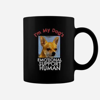 Chihuahua Dog Emotional Support Human Funny Coffee Mug - Seseable