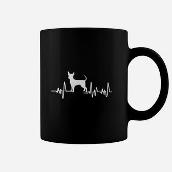 Chihuahua Gifts Dog Lover Heartbeat Chihuahua Coffee Mug - Seseable