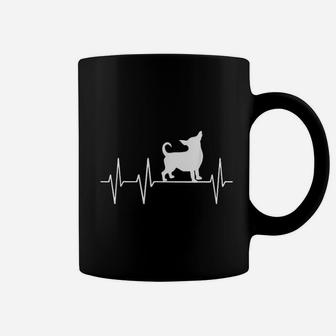 Chihuahua Heartbeat Gift For Dog Lover Coffee Mug - Seseable