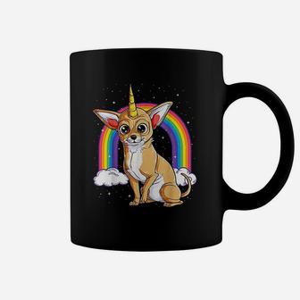 Chihuahua Unicorn Space Galaxy Rainbow Dog Coffee Mug - Seseable