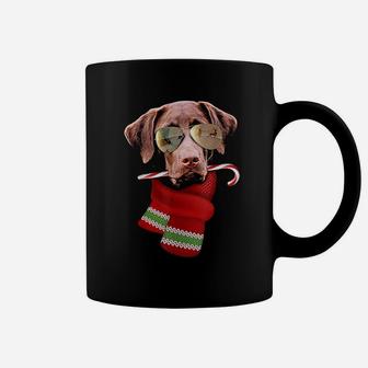 Chocolate Labrador Christmas Gift For Dog Lovers Sunglasses Coffee Mug - Seseable