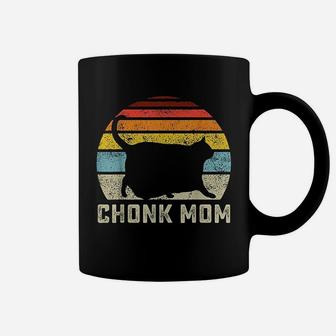 Chonk Cat Mom Scale Meme Funny Retro Style Coffee Mug - Seseable