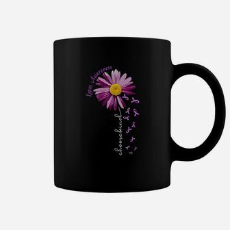 Choose Kind Lupus Awareness Gift Purple Ribbon Coffee Mug - Seseable