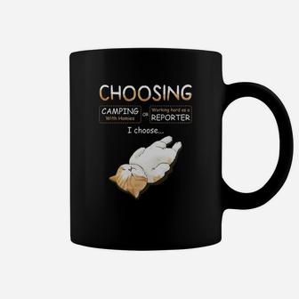 Choosing Camping With Homies Or Working Hard As A Job Gifts Coffee Mug - Seseable