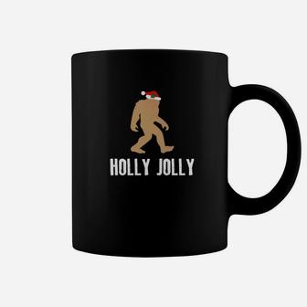 Christmas Bigfoo Holly Jolly Holiday Gift Coffee Mug - Seseable