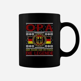 Christmas German Flag Tshirt Opa Die Legende Tl8 Black Coffee Mug - Seseable