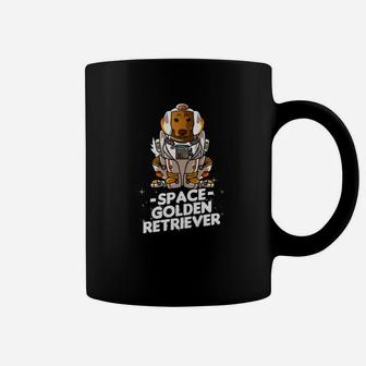 Christmas Golden Retriever Space Suit Dad Mom Gift Dog Shirt Coffee Mug - Seseable
