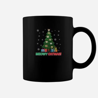 Christmas Meowy Catmas Cat Kitty Tree Shirt Coffee Mug - Seseable