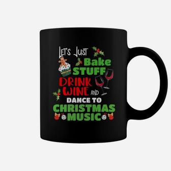Christmas Music Wine Baking Holiday Pajamas Coffee Mug | Seseable UK