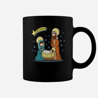 Christmas Nativity Scene T Shirts | Christmas Shirt Coffee Mug - Seseable