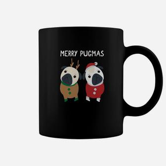 Christmas Pug Funny Pugmas Holiday Premium Gift Tee Coffee Mug - Seseable