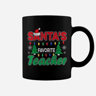 Christmas Santas Favorite Teacher Coffee Mug - Seseable