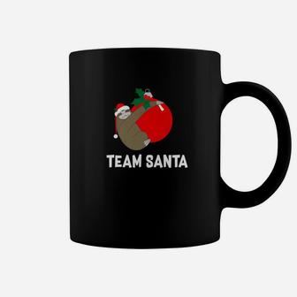 Christmas Sloth Team Santa Holiday Gift Coffee Mug - Seseable