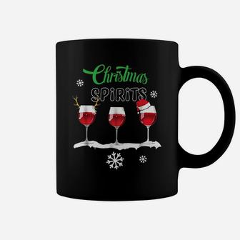 Christmas Spirits Wine Funny Christmas Gift Coffee Mug - Seseable