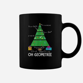Christmas Tree Geometree Geometry Funny Math Teacher Coffee Mug - Seseable