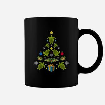 Christmas Tree Sea Turtle Ornaments Gift Sea Turtle Hawaiian Coffee Mug - Seseable