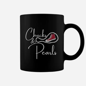 Chucks And Pearls 2021 Hbcu Black Girl Magic Red Gift Coffee Mug - Seseable