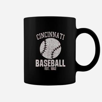 Cincinnati Baseball Fans Est 1882 Old Vintage Style Coffee Mug - Seseable