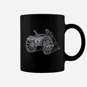 Civil American War Vintage Gatling Machine Coffee Mug - Seseable