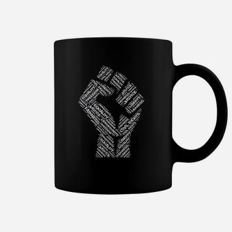Civil Rights Black Power Fist March For Justice Coffee Mug - Seseable