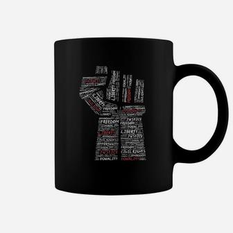Civil Rights Power Fist Sweatshirt March For Justice Peace Coffee Mug - Seseable