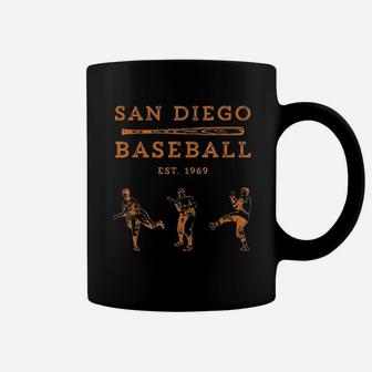 Classic San Diego Baseball Fan Retro Vintage Design Coffee Mug - Seseable