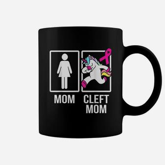 Cleft Palate Lip Mom Unicorn Cleft Strong Awareness Coffee Mug - Seseable