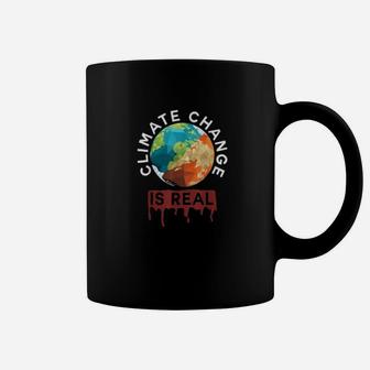 Climate Change Is Real Planet B Earth Day Coffee Mug - Seseable